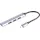 ShiverPeaks ®-BASIC-S--USB-C Hub, 3.0, 4-fach USB-A, ALU, slim, 0,12m BS13-50002