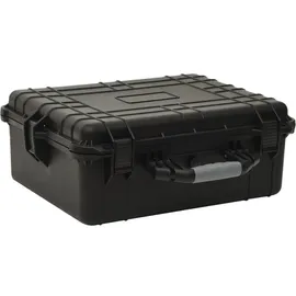 vidaXL Flugkoffer Tragbar Schwarz 55x43x21 cm PP