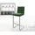 DeLife Barstuhl Pela-Flex 42 cm x 113 cm x 52 cm Grün