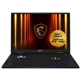 MSI Raider 18 HX AI A2XWJG-075 Intel Core Ultra 9 285HX 64 GB RAM 4 TB SSD RTX 5080