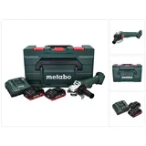 Metabo W 18 L 9-125 Quick Akku Winkelschleifer 18 V 125 mm + 2x Akku 4,0 Ah + Ladegerät + metaBOX