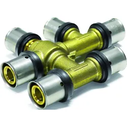 Pipetec Press-Kreuzungsfreies T-Stück 20 x 2 mm - 16 x 2 mm - 16 x 2 mm