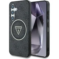GUESS Triangle Buttons Samsung Galaxy S25, Handyhülle - Black