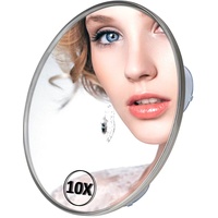 RNHDLY Vergrößerungsspiegel Kosmetikspiegel 10fach mit Saugnapf Schminkspiegel 15cm Saugnapf Spiegel für Zuhause Schminktisch, Badezimmer und unterwegs