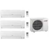 Mitsubishi Multisplit Klimaanlage 2x MSZ-HR25VF+MSZ-HR35VF+MXZ-3HA50VF mit WLAN
