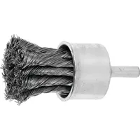 Lessmann Gezopfte Pinselbürste Stahldraht, Bürsten-⌀xBorstenstärke: 28X0,25 mm