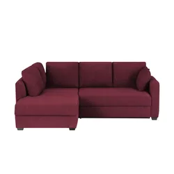 bobb Ecksofa  Lisa de Luxe ¦ rot ¦ Maße (cm): B: 235 H: 90 T: 184.0