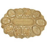 carpetfine Sisalteppich »Juteteppich Liam«, rechteckig, natürliches Pflanzenmaterial von Hand gewebt, Boho Style, beige