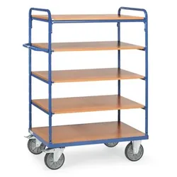 Etagenwagen 8242, 5 Ebenen, Tragkraft 600kg - blau
