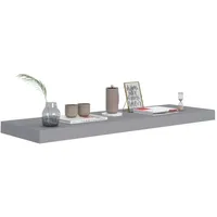 vidaXL Wandregal 80 x 23,5 x 3,8 cm Grau