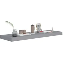 vidaXL Wandregal 80 x 23,5 x 3,8 cm Grau