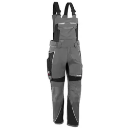 Latzhose "IRON" grau/schwarz, Gr. N70 - grau/schwarz - N70
