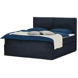 Boxi Boxspringbett 160 x 200 cm  Boxi ¦ blau ¦ Maße (cm): B: 160 H: 125