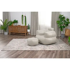 BESTWAY Luftsessel Comfi CuberTM mit Fußhocker 107 x 99 x 80 cm, sortiert