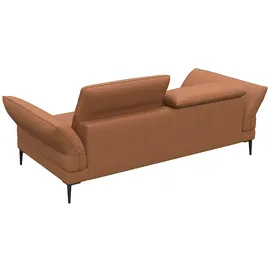 flexlux Couch Leder 3-Sitzer Braun