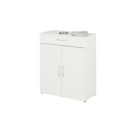 WIMEX Multiraumkonzept Schuhschrank 80 x 98 x 40 cm mit Schubladen weiß / weiß matt