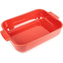 PEUGEOT Keramik Auflaufform APOLLIA 32cm Rechteckig Rot Ofen Spülmaschinenfest