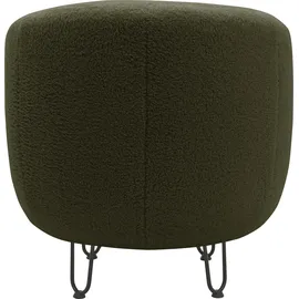 INOSIGN Sessel INOSIGN "Anjuli Lieferzeit nur 2 Wochen", grün, B:72cm H:72cm T:76cm, 100% Polyester, Sessel, Sessel, Runde Form, perfektes Einzelstück, Flausch oder Feinstruktur