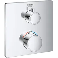 Grohe Grohtherm Thermostat-Brausebatterie mit integrierter 2-Wege-Umstellung chrom,