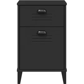 vidaXL Nachttisch VIKEN Schwarz