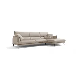 Ecksofa EGOITALIANO "FUNNY, hochwertiges und aktuelles Design, bequeme Rückenlehne", weiß (paper), B:265cm H:90cm T:225cm, Sofas, hochwertiger Sitzkomfort, L-Form
