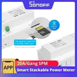 SONOFF SPM Smart Stackable Power Meter RS-485 20A 4-Relais-Überlastschutz Metadaten Power Monitoring Smart Management System