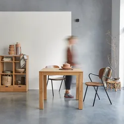 Tisch Eden aus massivem Eichenholz 90x90