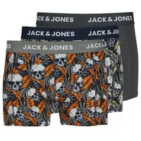 Jack & Jones Boxershorts JACHugo Skulls (3-St) blau|orange XXL