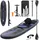 ECD Germany SUP Board Aufblasbar 305 x 82 x 15 cm schwarz