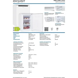 GGV Exquisit GS81-040C weiß