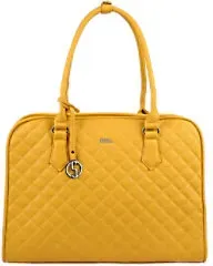 Socha Laptoptasche für Frauen 15,6 Zoll herausnehmbares Laptopfach Desert Sun Diamond Gelb