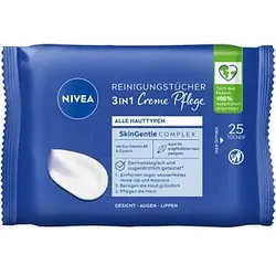 NIVEA Feuchttücher 3IN1 Creme Pflege weiß, 25 Tücher