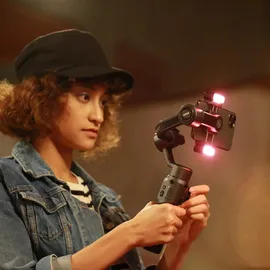 Zhiyun Smooth 5 Combo - Stabilisator für Smartphone, Gimbal + Tasche + Leuchte