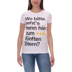 Damen ebay Fußball-Fan-Shirt Baumwoll-Rundhals-Shirt mit Rückennummer DFB Jubelsommer 900418 Weiß - XL