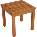 DEGAMO Beistelltisch VAREDERO 40x40x40cm, Eukalyptus geölt,