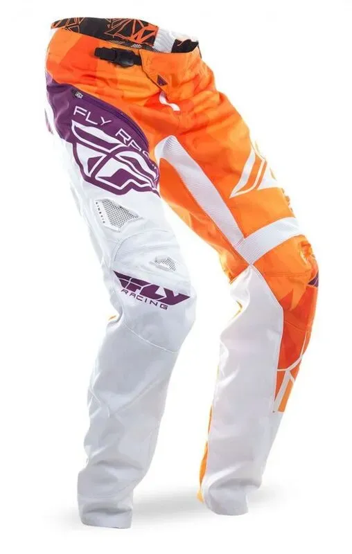 FLY Racing Crux Hose Orange/Weiß/Burgunderrot Gr. 30, weiss