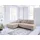 Fun Möbel Ecksofa Sofa mit Schlaffunktion VOGAR Stoff Poso Beige Ottomane Links - Beige