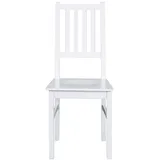 Küchenstühle in Weiß Buche Massivholz (2er Set)