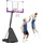 Vevor Basketballkorb tragbar Schwarz 121,9 x 305 cm