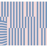 KOMAR Vliestapete, Blau, Rosa, weiß, - 300x280 cm (Breite x Höhe), bunt