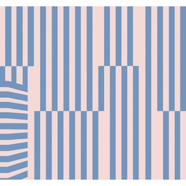 KOMAR Vliestapete, Blau, Rosa, weiß, - 300x280 cm (Breite x Höhe), bunt