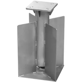 Schneider Universal-Bodenanker für Sonnenschirme, silber, Stahl verzinkt, 28 x 28 x 45 cm