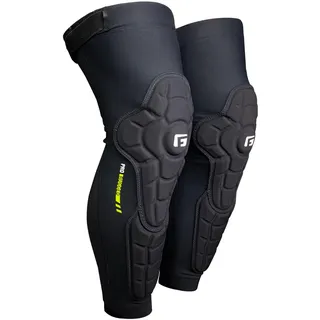 G-Form Pro-Rugged 2 Knie-Schienbeinschützer - Knieschutz für Radfahren, Skaten & Schneesport - Knie- & Schienbeinschützer für den Sport - Gepolsterte Kompressions - Schwarz, Erwachsene X-Small