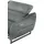 Egoitaliano "Dafne, elegantes Designsofa mit hohem Sitzkomfort", mit und ohne elektrischer Relaxfunktion, Kopfteile manuell verstellbar grau