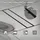luxebath Duschrinne 90 cm 2in1, befliesbar, extra flach, Edelstahl, Schwarz,