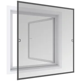 WINDHAGER Insektenschutz Plus Fenster Ultra Flat 100 x 120 cm Schwarz