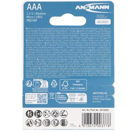Ansmann X-Power Alkaline Batterie AAA 2 St.