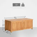 CLP Teak Gartenbox Odessa 160X62X60 teak