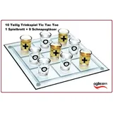 Trinkspiel Tic Tac Toe - inkl. Spielbrett & 9 Schnapsgläser - Fun Partyspiel NEU