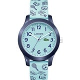 Lacoste Analog Quarzuhr für Kinder mit Türkisfarbenes Silikonarmband - 2030013